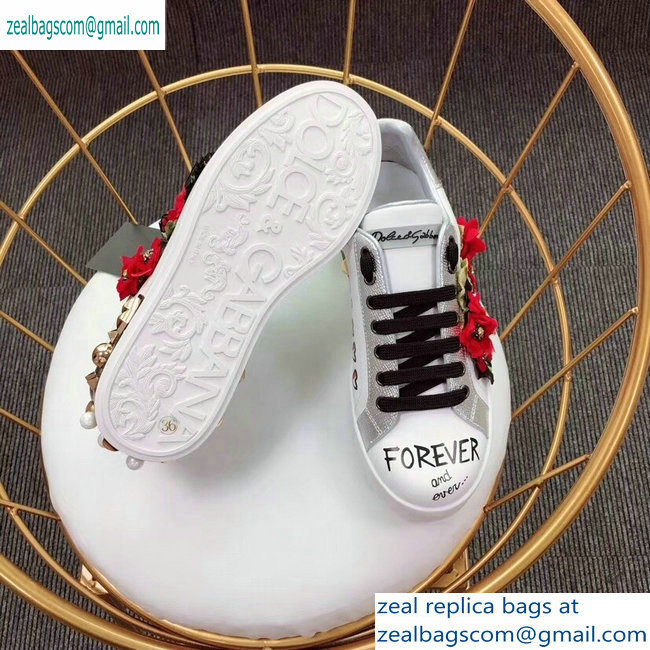 Dolce  &  Gabbana Embroidered Portofino Sneakers 04 2019